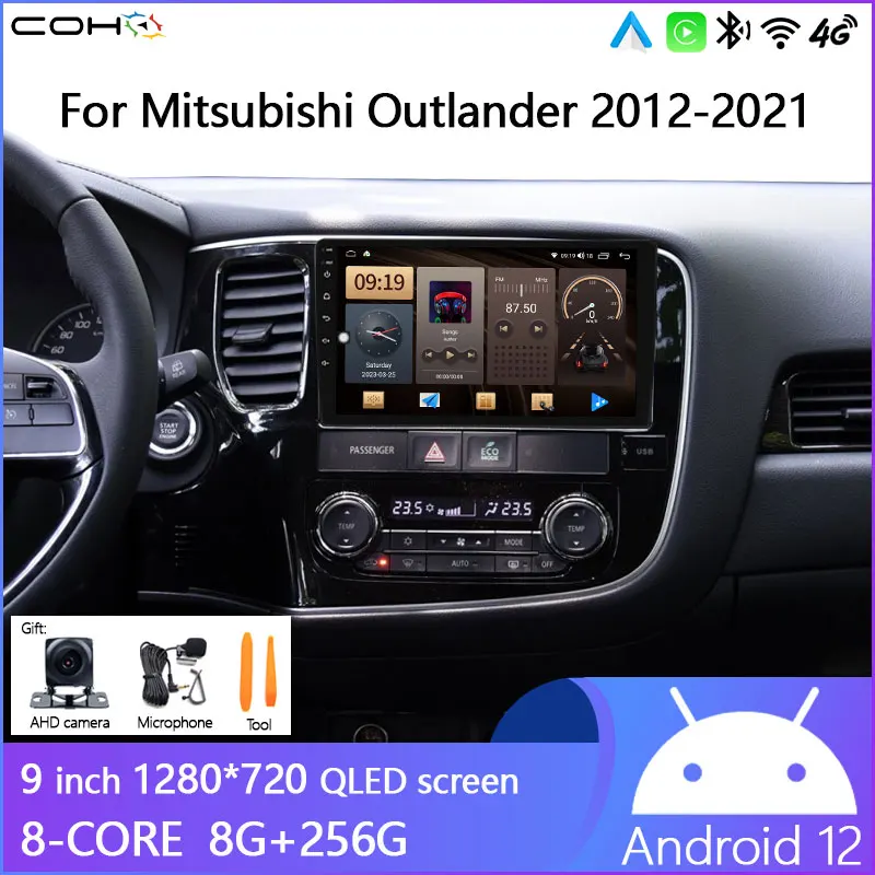 

For Mitsubishi Outlander 2012-2021 car radio Android12 8+256G Car Multimedia Player Car navigation radio Android auto carplay