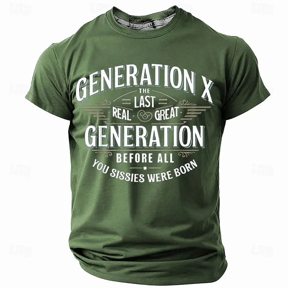 Simple Solid Color Letter Print T-shirt Top Oversized Casual Men's Round Neck Short Sleeve Clothing 2025 Summer Men's T Shirts