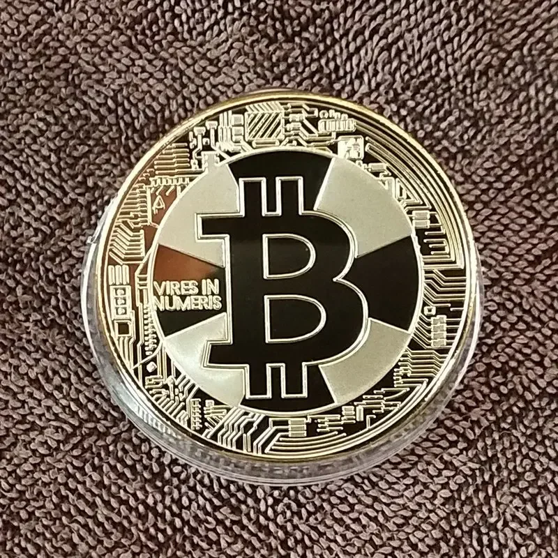 Virtuelle digitale Gedenkmünze für Bitcoin