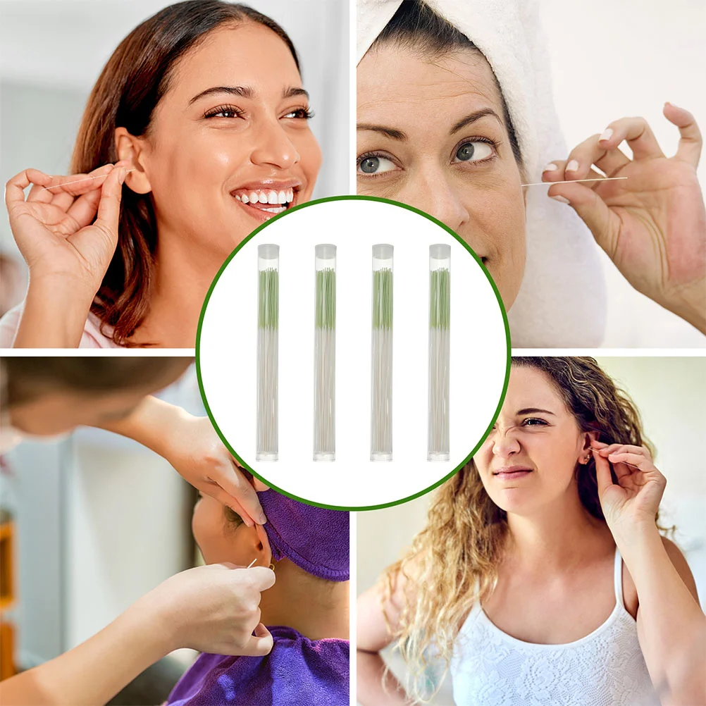 Ear Hole Cleaning Cleaner Floss Line Aftercare Earrings Earring Removal Cotton Swabs Odor Kit Sticks Disposable Pierced Products