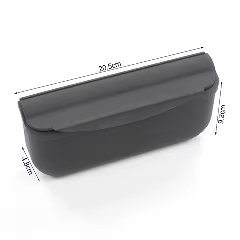 Black Car Glasses Case Multi-functional Storage Box for Tesla Model 3 Y Sticky Seat Crevice Side Silicone Sunglasses Holder