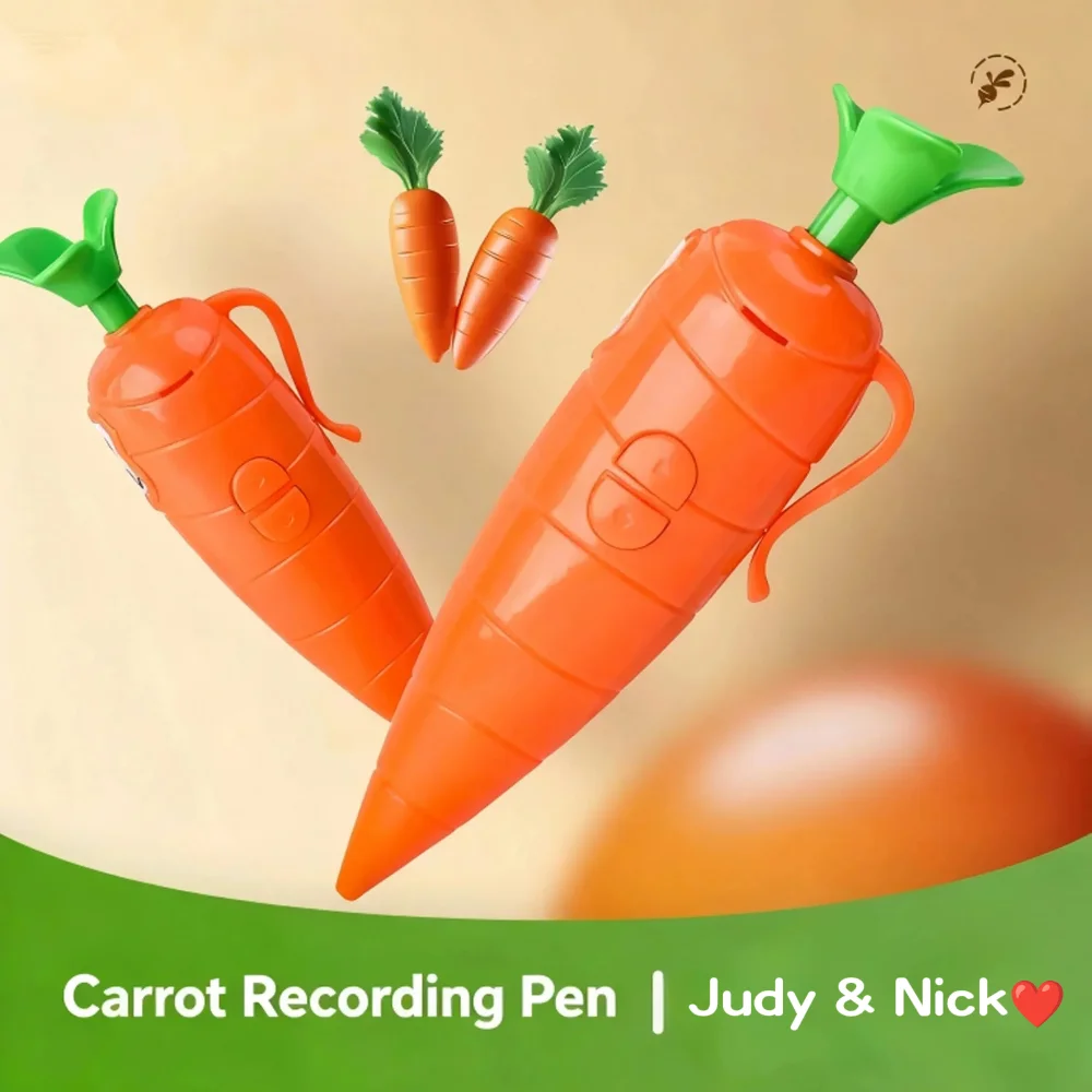 

Judy Nick Carrot Voice Recorder Pen Graffiti Write Function Cute Cartoon Zootopia Back To School Novelty Sound Pen