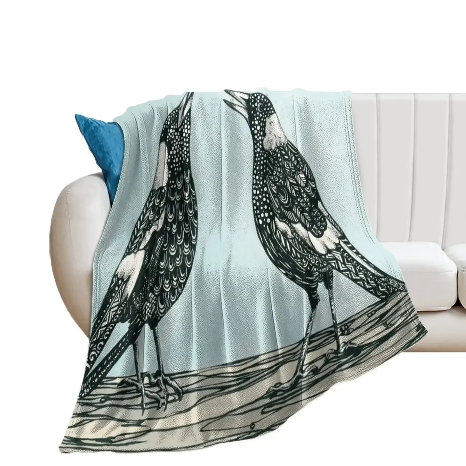 

Magpie Song Throw Blanket Travel Furry Blankets