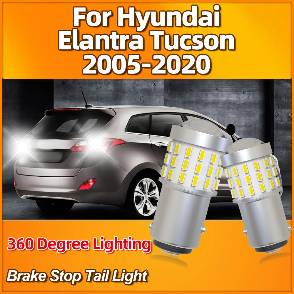 

3400LM Brake Stop Tail Lights 6W 1157 BA15D Car Lamps 12V For Hyundai Elantra Tucson 2005-2014 2015 2016 2017 2018 2019 2020