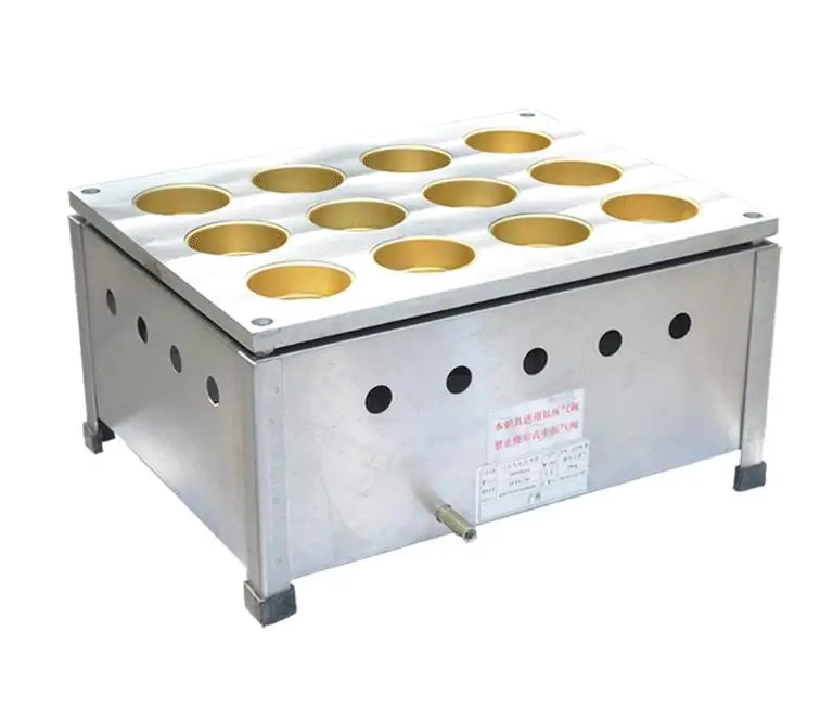 Li Appliance12 穴ワッフルメーカー小豆ケーキメーカー電気ガスおばん焼きメーカー無煙銅板スナック製造機