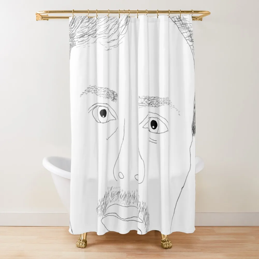 

Gus Johnson Police Sketch Shower Curtain Waterproof Bath And Anti-Mold Shower Waterproof Curtain