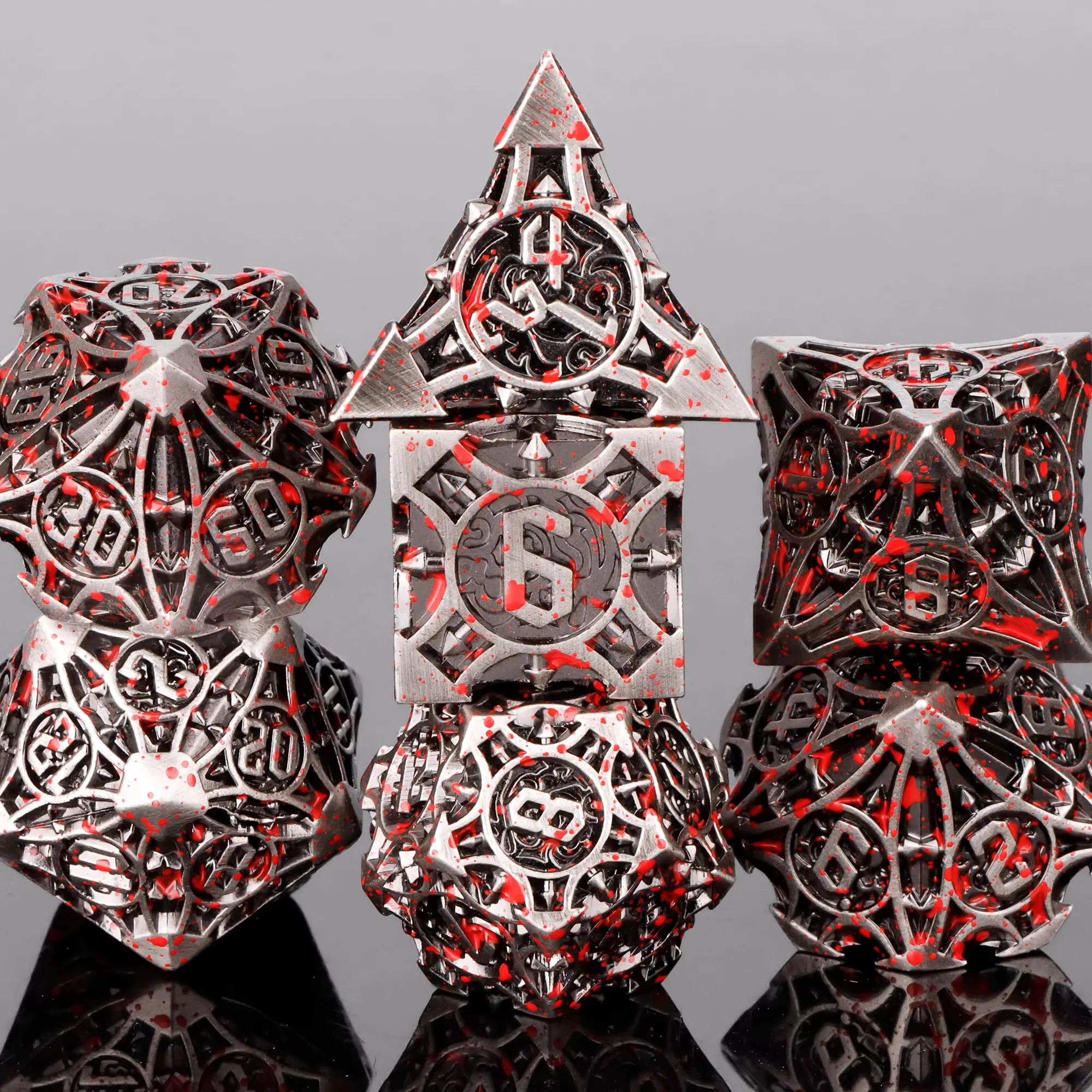 

Polyhedral Dice Set for D&D, RPG and More - Balanced Rolls, Beautiful 7 Piece Set for Dungeons and Dragons,Metal Dice for DND
