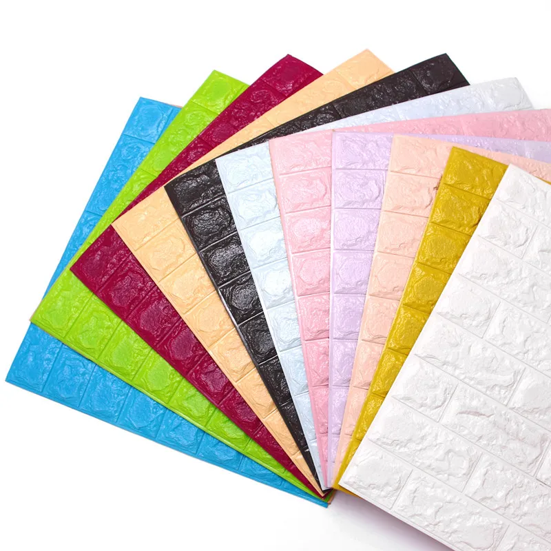 

Самоклеящиеся 3D-панели под кирпич 60x60 см, водонепроницаемые, звукоизоляционные, для спальни, гостиной, кухни