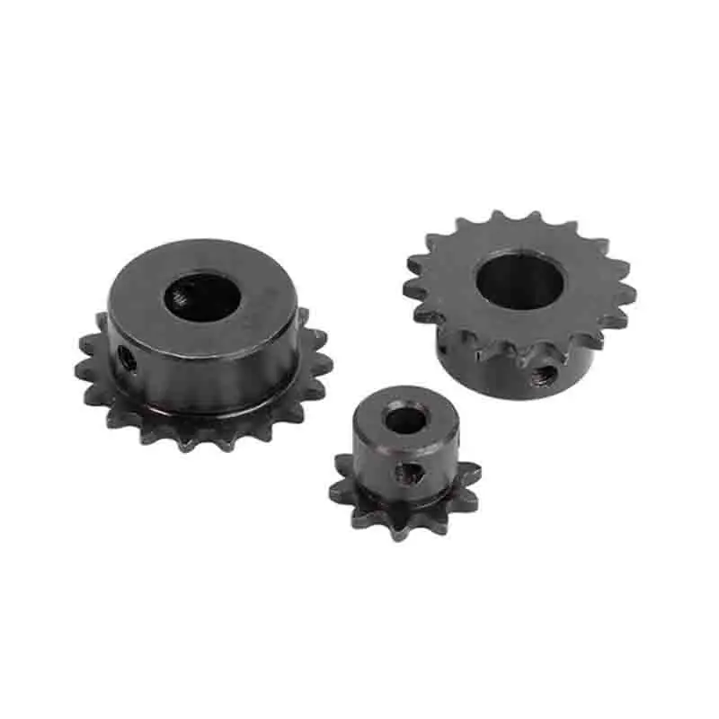 1Pc Black 45 Steel Sprocket Gear for Chain Drive Systems - 9/10/12/15/16/20 Teeth Automotive & Industrial Supplies