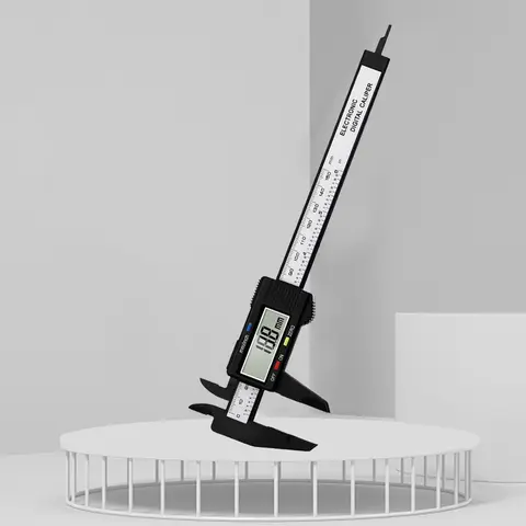 Multipurpose Vernier Caliper Digital High-strength Plastics 4 Measuring Functions 0.1mm Accuracy for Auto Machinery