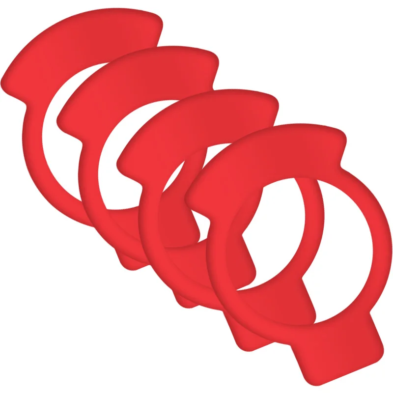 Red Double-Bladed Car Fuel Tank Cap Sticker with 95, 92, and 98 Fuel Level Indicators, and Diesel Refueling Reminder Circle