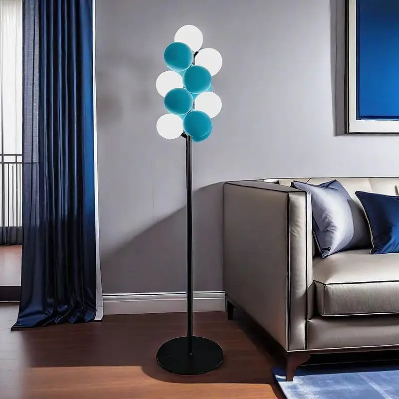 French color round ball floor lamp light luxury romantic living room sofa three-dimensional high-end bedroom