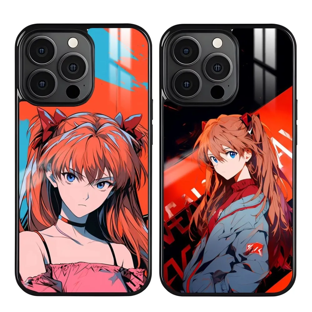 Anime Asuka Phone Case For IPhone 16 15 14 13 Pro Max Plus Mini Magnetic Magsafe Wireless Charging Cover