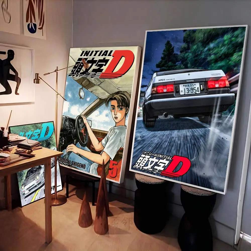 

Initial D Posters Sticky HD Quality Poster Wall Art Painting Study Wall Decor