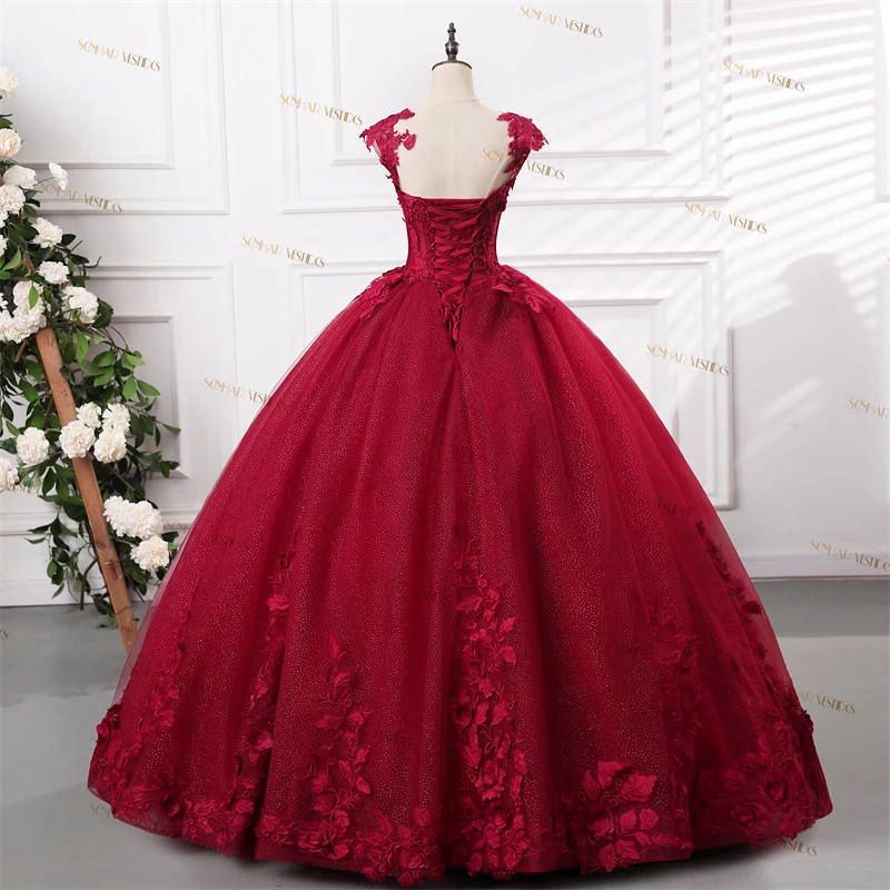 Sonhar Vestidos 15 Quinceanera Dresses Ball Gown Sweet Flower Party Dresses Elegant 15 Year Old Dress Customized Color 2026 New image 6
