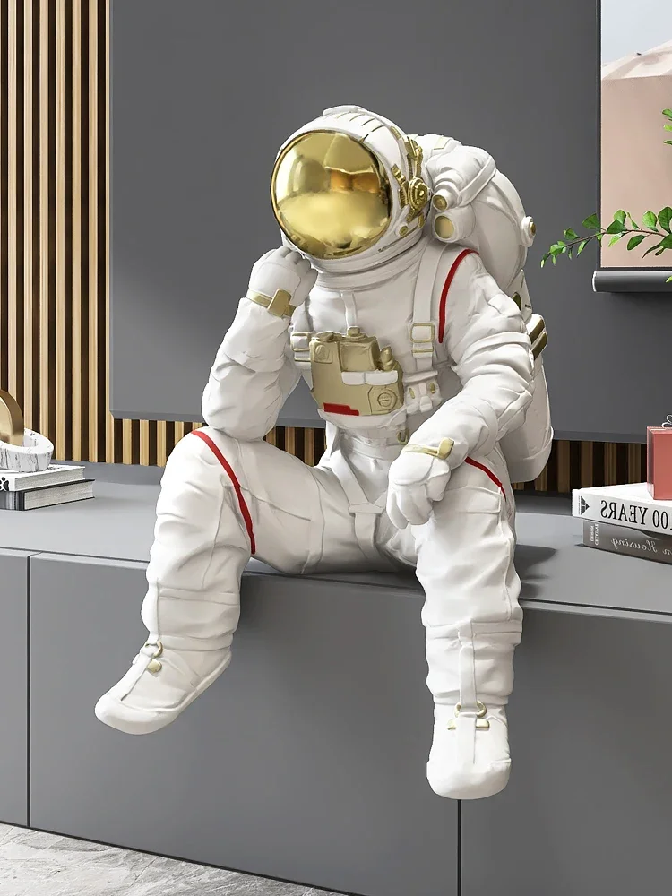 

Nordic Home Decor Astronauts Statue Living Room Ornaments TV Cabinet Luxury Figurine Interior Decorations Housewarming Gifts