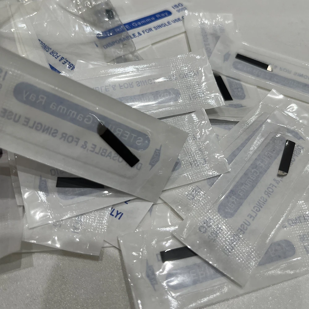 Tebori Microblading Blades Lamina 21F Pins Permanent Makeup Eyebrow Tattoo Needles Embroidery Eyebrow Needles Tattoo Accessories