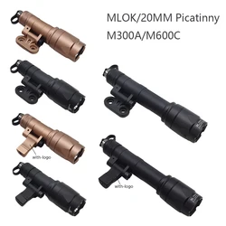 Tactical Surefire M600C M300A SF Flashlight M300 Led Scout Light 20mm Picatinny Rail M-LOK Mount Airsoft Hunting Gun Lamp