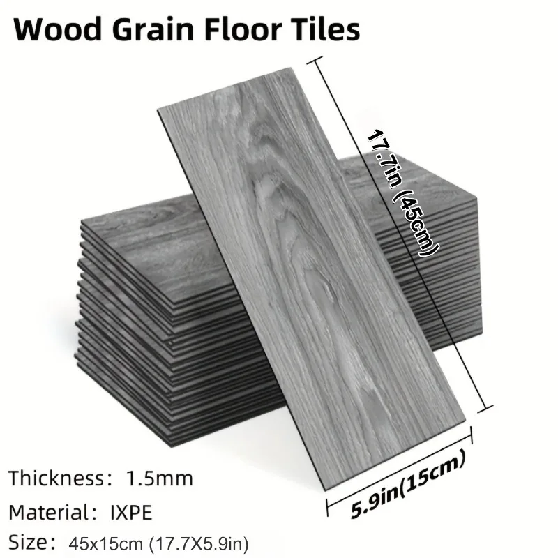 Easy To Install Flooring Sticker Thick Durable Self-Adhesive Wood Grain Vinyl Flooring Tile for Renovation Floor Wall Decoration view 6