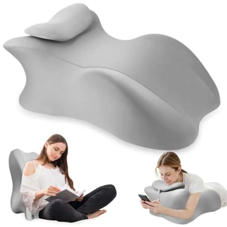 

Эргономичная подушка-клин из пены с эффектом памяти для взрослых: для сна на животе, чтения, поддержки спины, сидения сидя, со съемным чехлом G