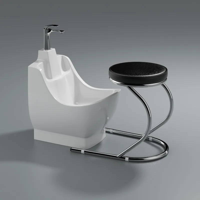 Floor-to-ceiling foot washing column basin Integrated ceramic basin Balcony small apartment household wash basin