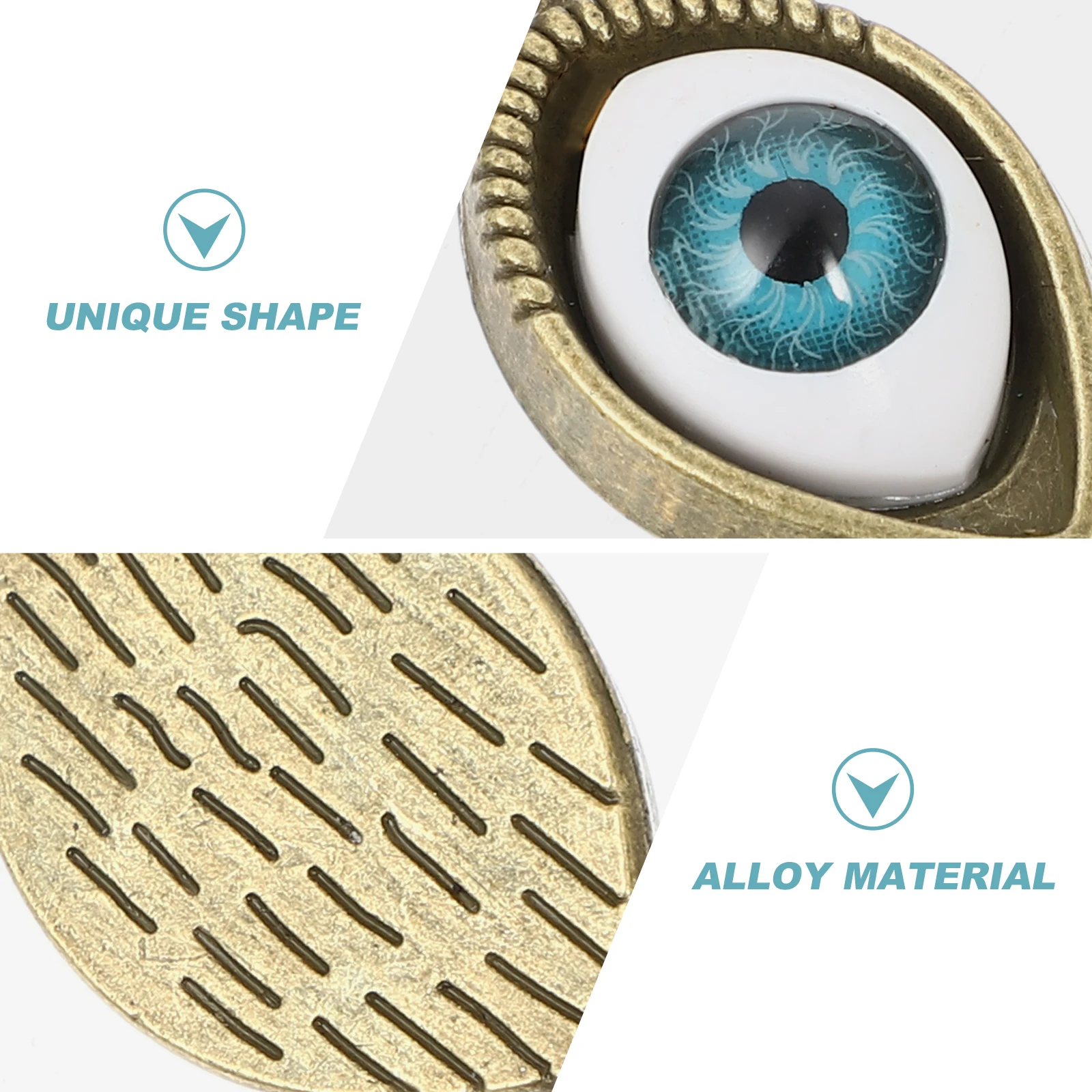 

40Pcs Eye Shape Alloy Pendant Charms Retro Style for Necklace Bracelet Earrings Jewelry Making Pendant Charm Bracelet Charm