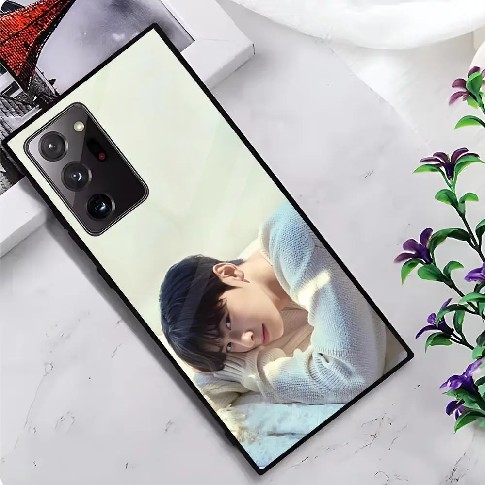 The C-Cha Eun W-Woo MAISTO Phone Case Glass Phone Case For Samsung Galaxy S20 S21 S22 S23 S24 Note20 Ultra Plus Fe