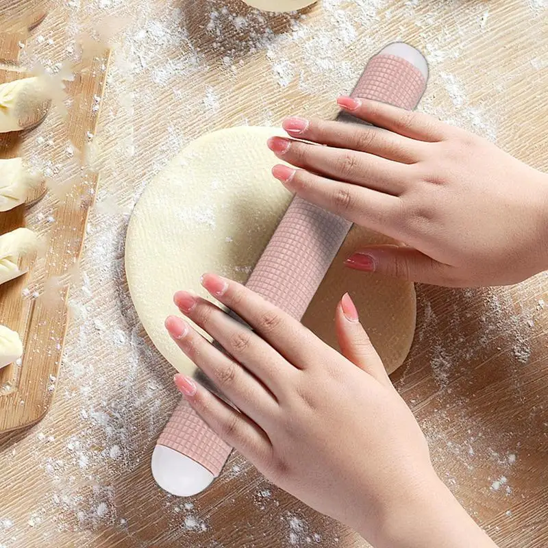 Multifunctional Bake Floating Point Non-stick Dumpling Wrapper Rolling Pin Noodle Dough Roller