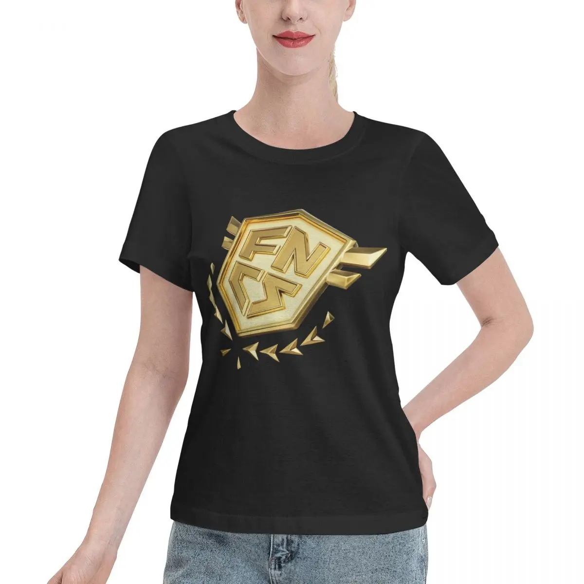 Popular Pick FNCS Women's T-shirt Casual Dating Comfy Daily Top