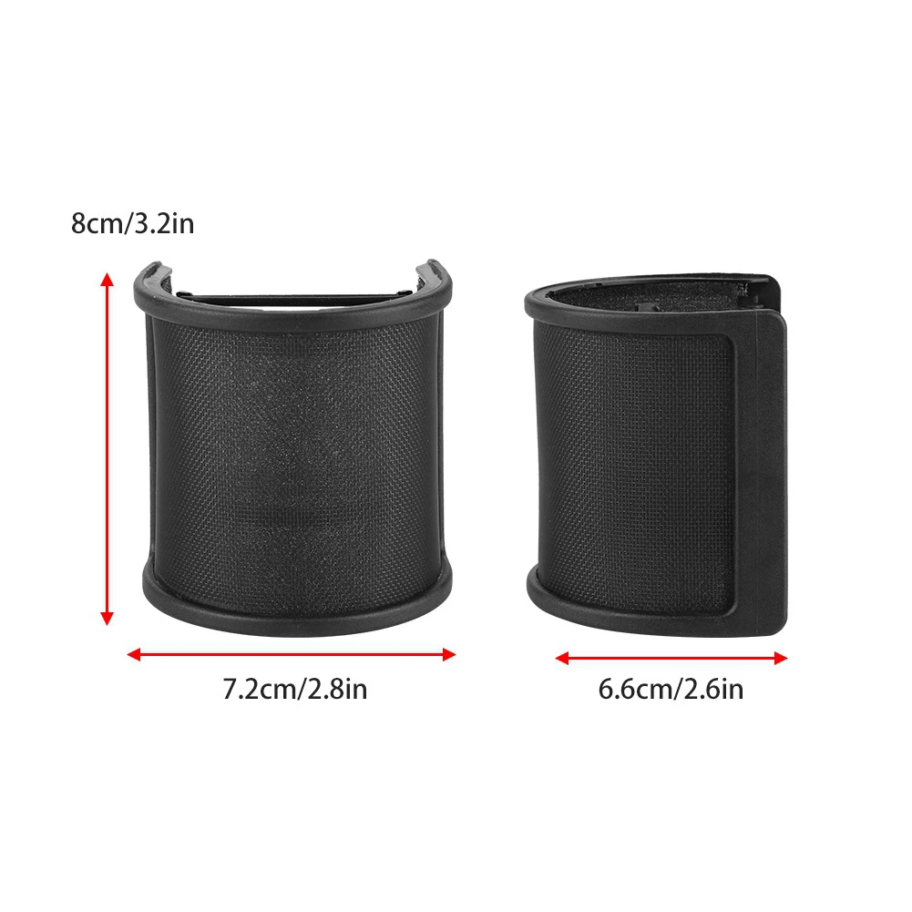 Universal ไมโครโฟน Pop Filter สำหรับคอนเดนเซอร์ไมโครโฟน PC Studio,โลหะกระจกสำหรับ FIFINE K669/K658 Mic