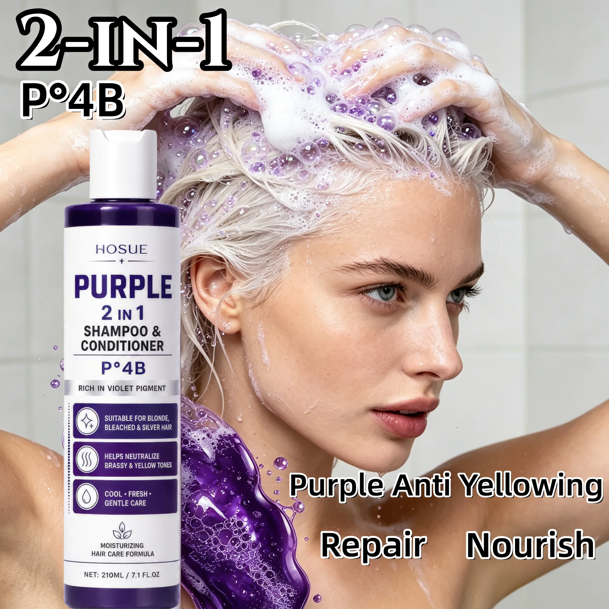 Bond Repair Shampoo - P ° 4B Mor Sarı Karşıtı