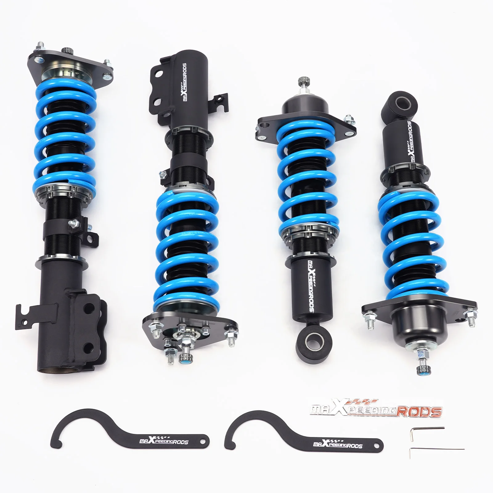 Coilovers Kit de descenso de amortiguador ajustable de 24 vías para Toyota Corolla 03-08 E120 resorte amortiguador de suspensión