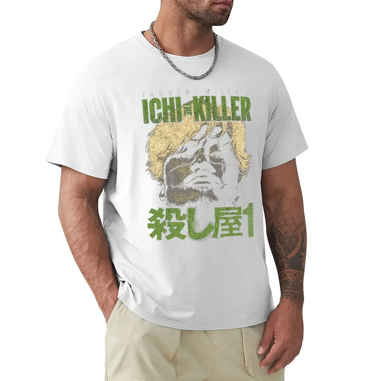 Ichi The Killer manga kakihara T-Shirt vintage clothes oversizeds shirts graphic tees mens tall t shirts new arrival funny style