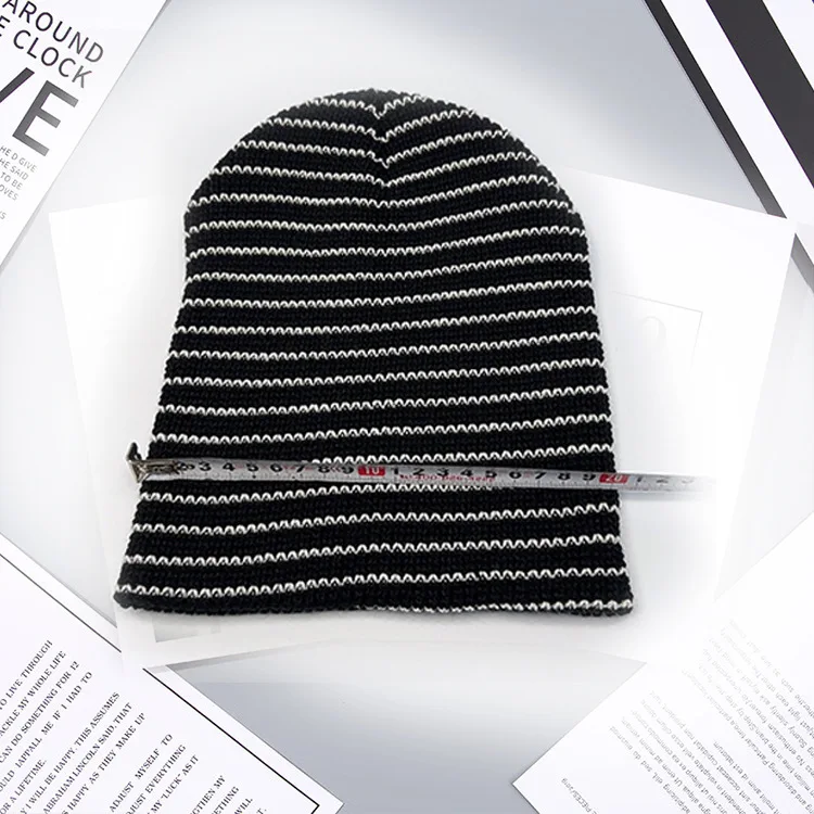 

Кепка на голову Hugger Toque Stocking Часы Осенне-зимняя полосатая шерстяная вязаная холодная шапка Мягкая теплая удобная 2M47