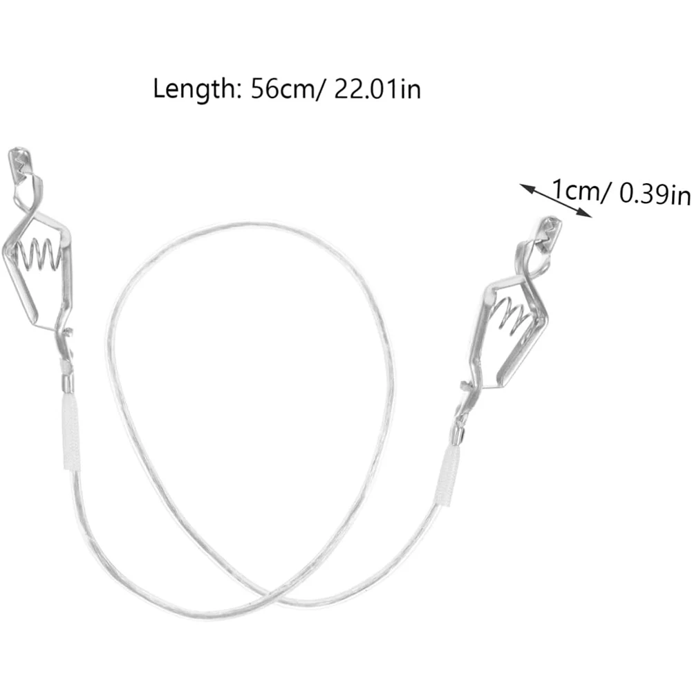 احباط مشبك للرأس خط الفولاذ المقاوم للصدأ قناع المبارزة حامل سلك المهنية قناع المبارزة موصل مقاطع كابلات معدات المبارزة #5