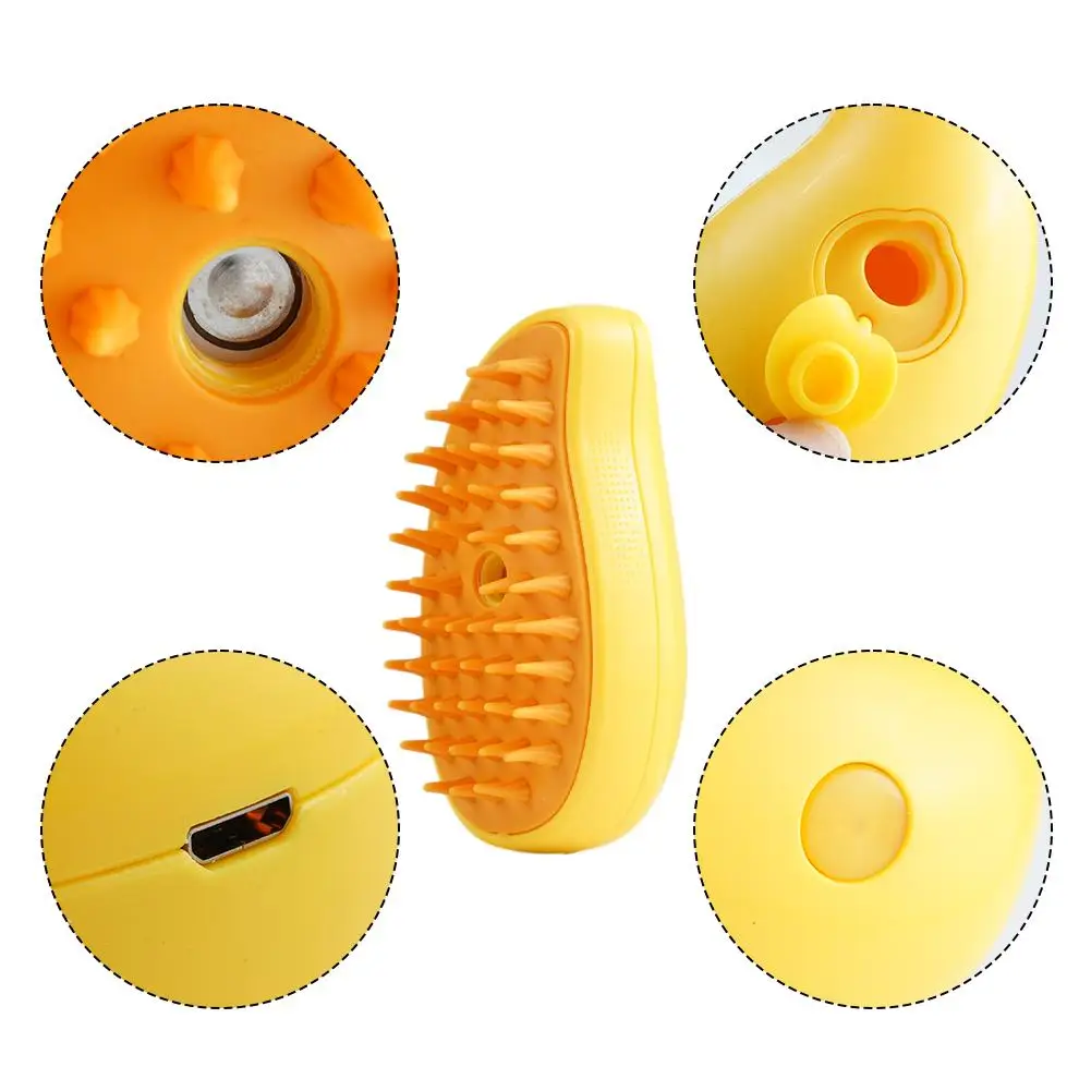 New mango pet comb cat dog electric spray brush massage comb one button spray anti fly hair Pet Clean