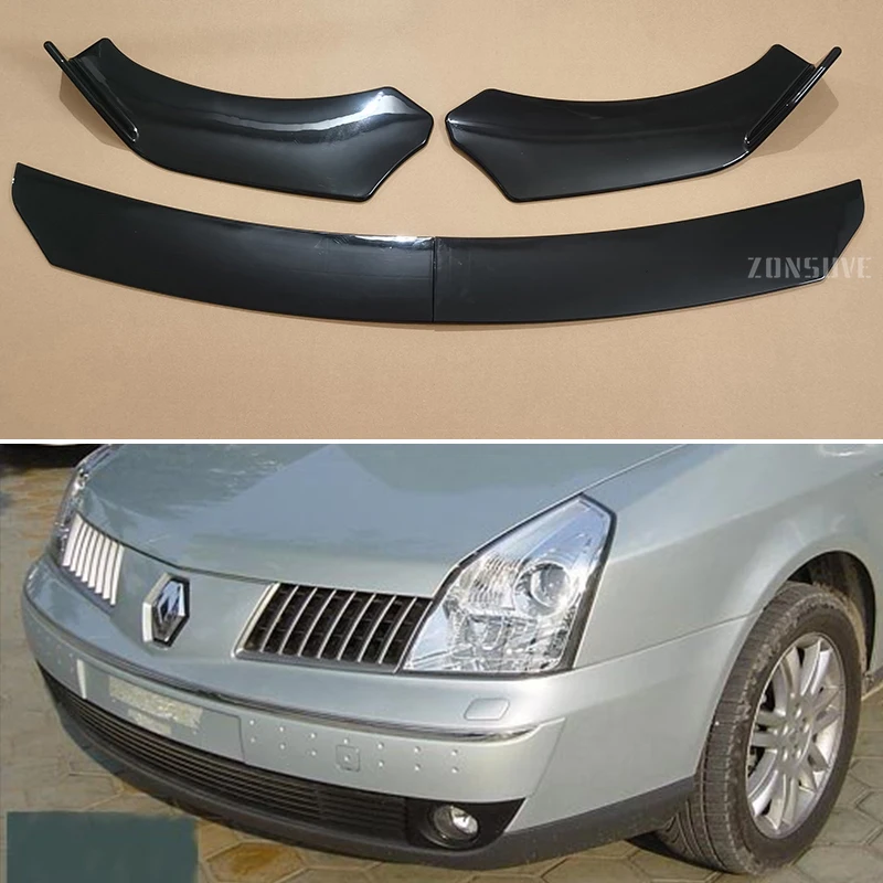 

Universal 4pcs For Renault Velsatis 2004--2010 Year Front Bumper Lip Splitter Spoiler Body Kit Accessories