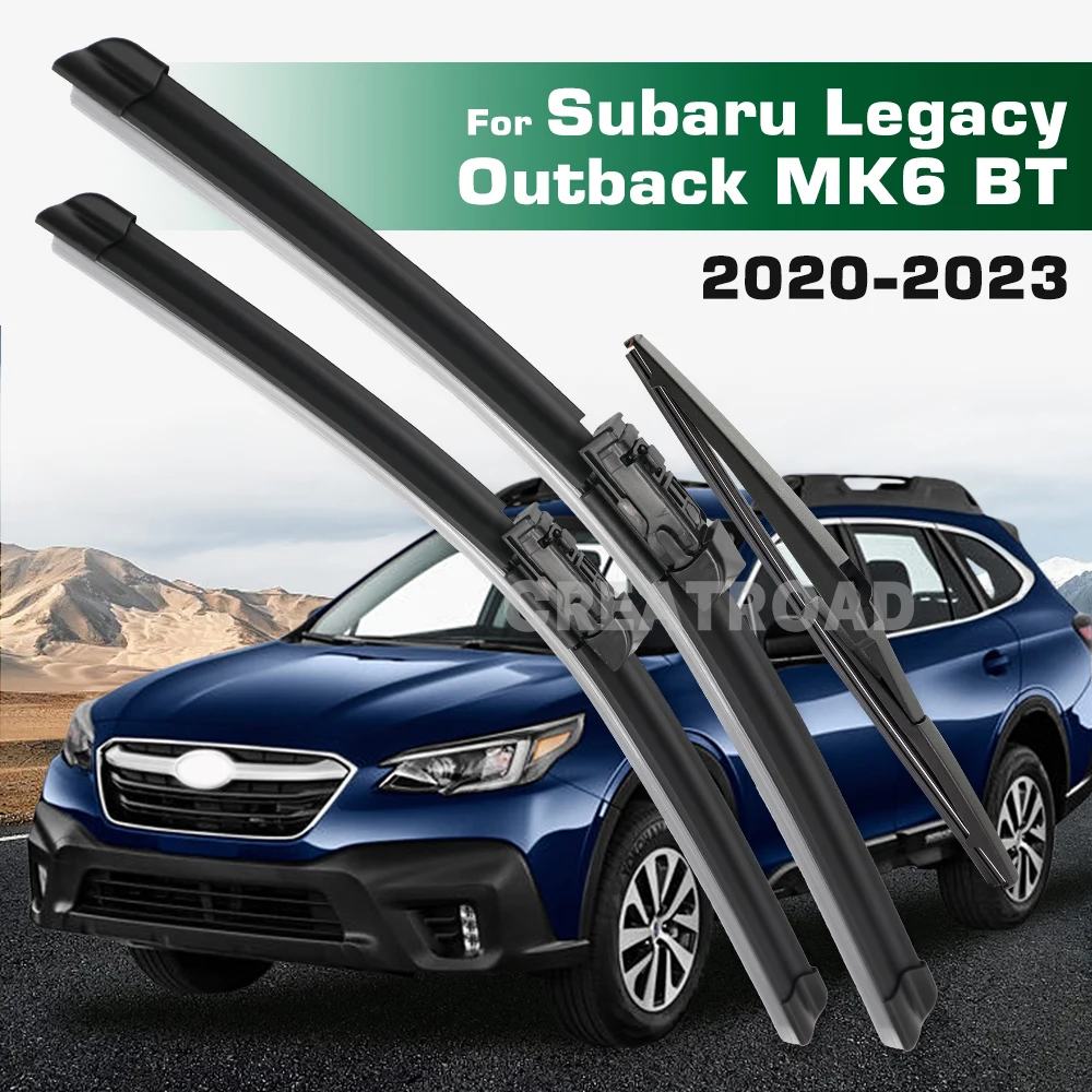 

GREATROAD Стеклоочиститель с левым и правым рулем, комплект передних и задних щеток стеклоочистителя для Subaru Legacy Outback BT 2020-2023, лобовое стекло, окно