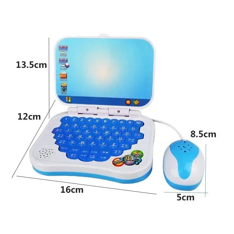小さなラップトップ学習玩具,バイリンガル,早期学習,消去可能,書き込み可能,多機能,新品