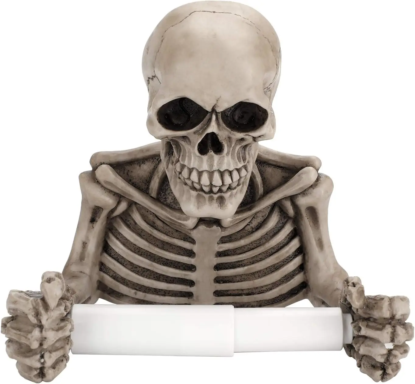Skeleton Toilet Paper Holder Wall Mounted Toilet Paper Roll Storage Rack Skeleton Paper Towel Holder Rack - Bathroom Resin Paper
