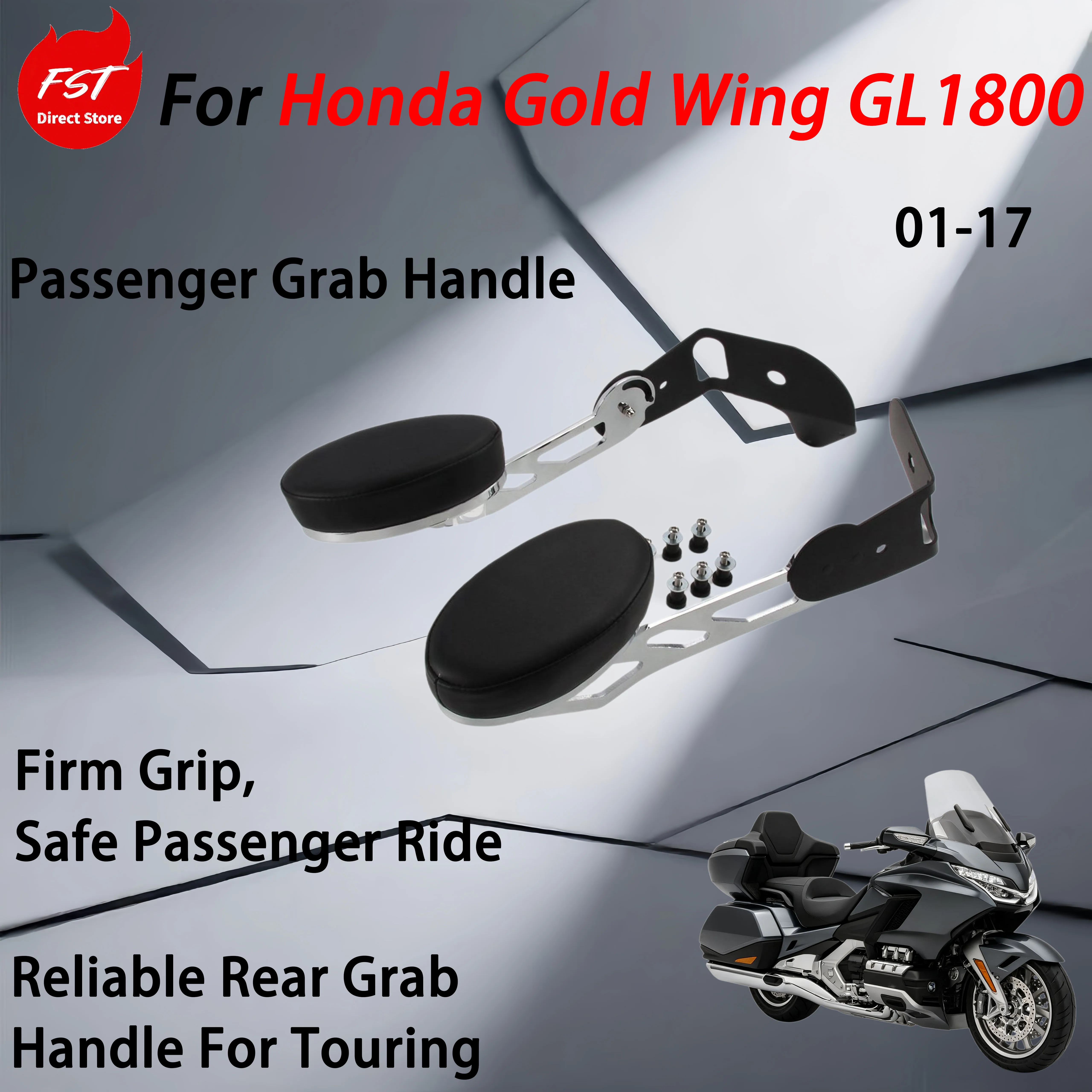 For  Honda Gold Wing GL1800 - Rear seat armrests after 01-17 model year modification - Handrest for the backrest