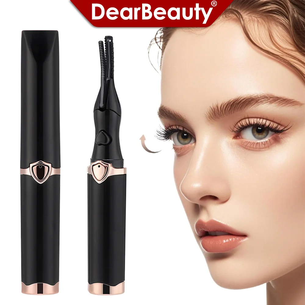 Portable Heated Eyelash Curler - 3-Speed Temperature Control Electric Eyelash Curler Long-Lasting Curler Makeup Tool for Women