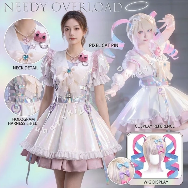 

Needy Streamer Overload OMGkawaiiAngel Cosplay Costume Magical Girl Style Anime Game Character Outfit Halloween Carnival Party