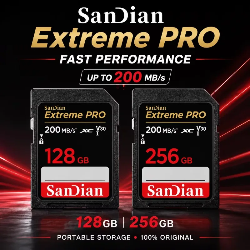 Original High speed Class 10 SD Card 128GB 256GB 512GB 1TB 2TB Memory TF Card SDA1HC SDA1XC Flash usb stick sdcards For Camera