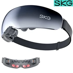 SKG E7-EN Eye Massager with Heat, Vibration Bluetooth Music Smart Eye Massager for Migraines, Adaptive Temple Massage, Eye Relax