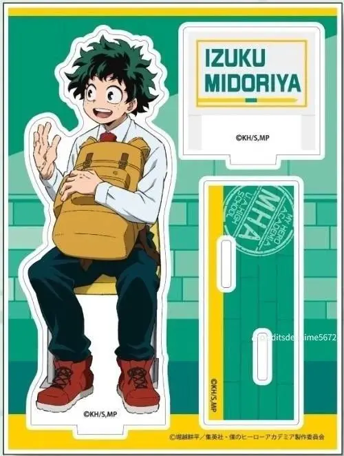 Double Hot 15cm My Hero Academia Anime MHA Boku no Hero Academia Midoriya Deku Denki OCHACO Bakugou Katsuki Acrylic Keychain