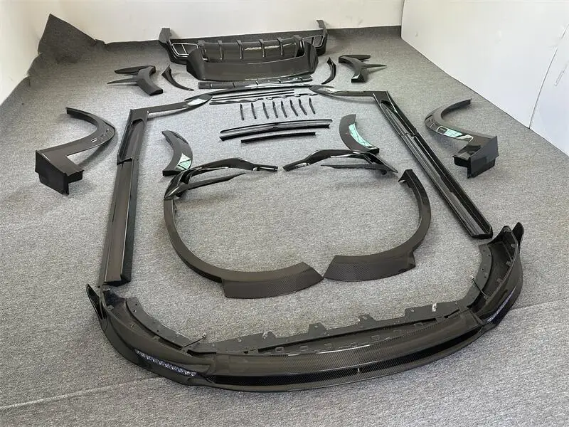 High Quality Modified Dry Carbon Fiber+ Half Carbon Body Kit for  with Painting Msy Style Wide Body Kit Full Set