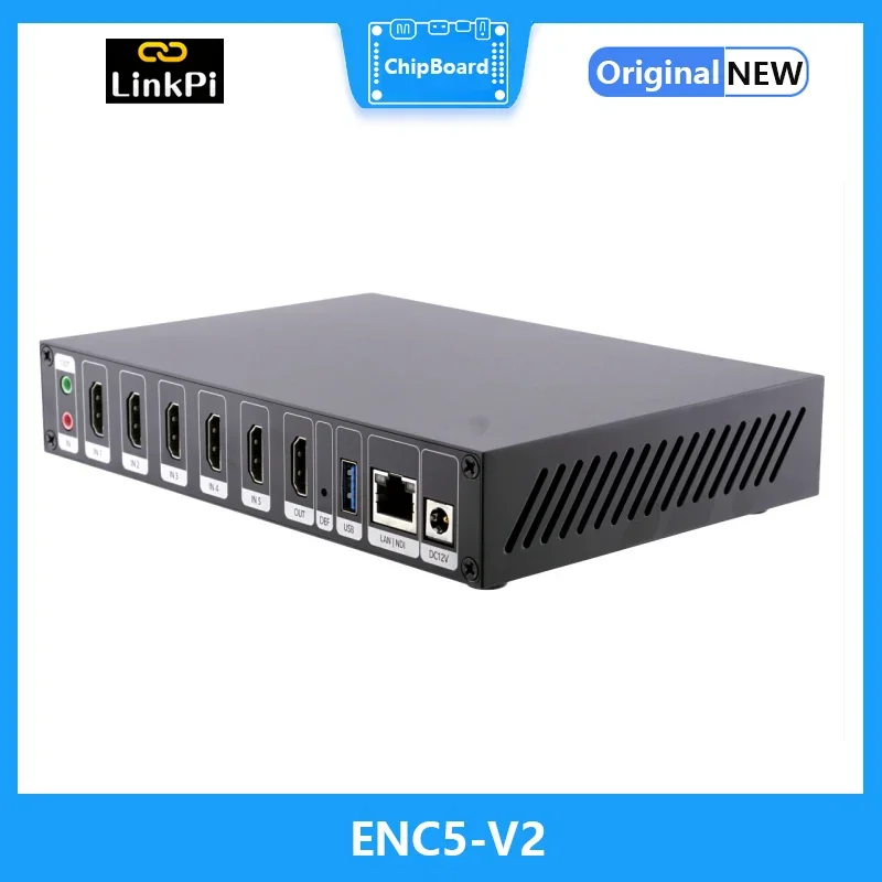 [ENC5-V2] HDMI-кодер-декодер 4K 1080P NDI HX SRT RTMP RTSP прямая трансляция IPTV IPCam