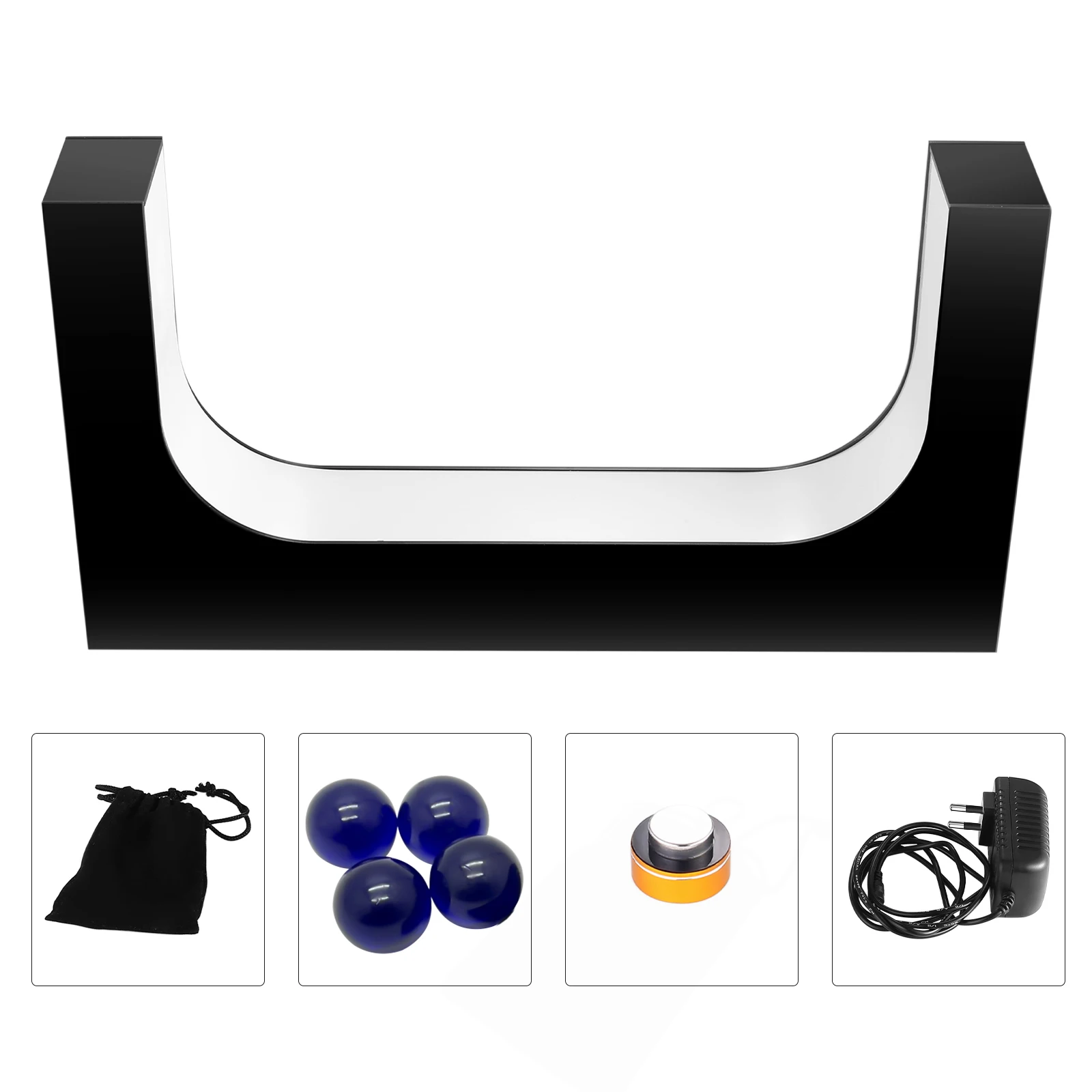 ลอยรองเท้าจอแสดงผล Magnetic Levitation รองเท้าผ้าใบพร้อมไฟ LED หมุนลอยผู้ถือ Rack สําหรับวันหยุดของขวัญวันเกิด