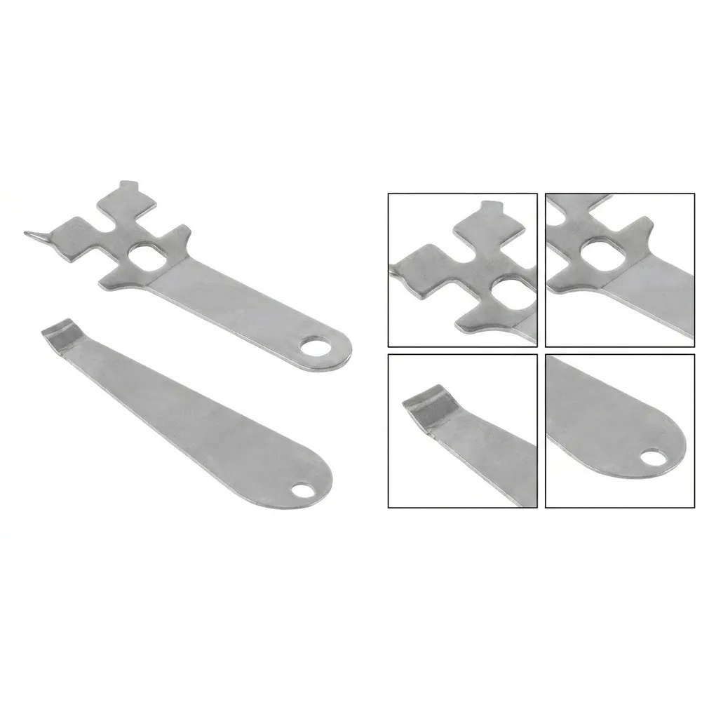 Portable 2-Piece Stainless Steel Coffee Puck Removal Tool Set for Espresso Portafilter Cleaning For Home Cafe Use